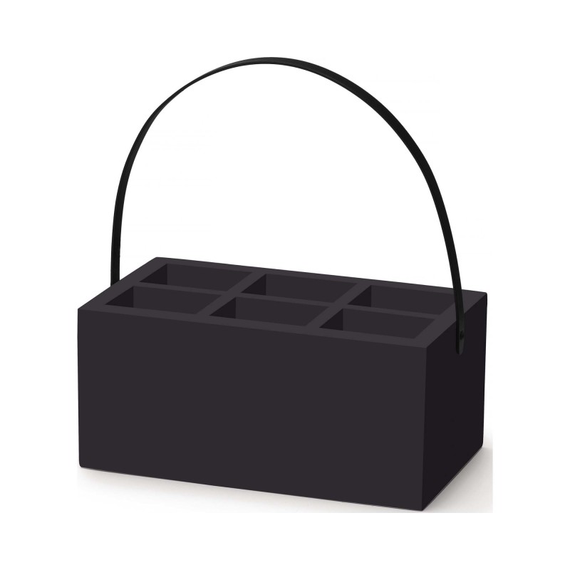 Boîte noire Madeira pour couverts et serviettes 280x180x120 mm - Finedine