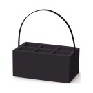 Boîte noire Madeira pour couverts et serviettes 280x180x120 mm - Finedine