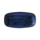Assiette oblongue Stonecast Plume Ultramarine chefs, 298x153mm - Finedine