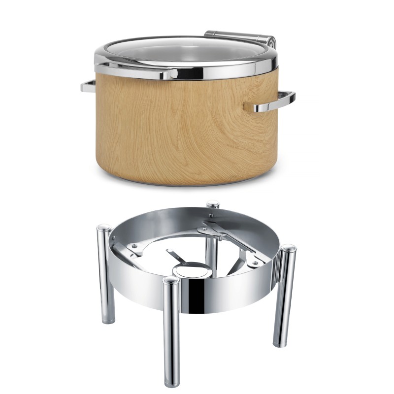 Cadre pour chafing dish rond à induction 11 l Madeira De Luxe - Finedine
