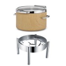 Cadre pour chafing dish rond à induction 11 l Madeira De Luxe - Finedine
