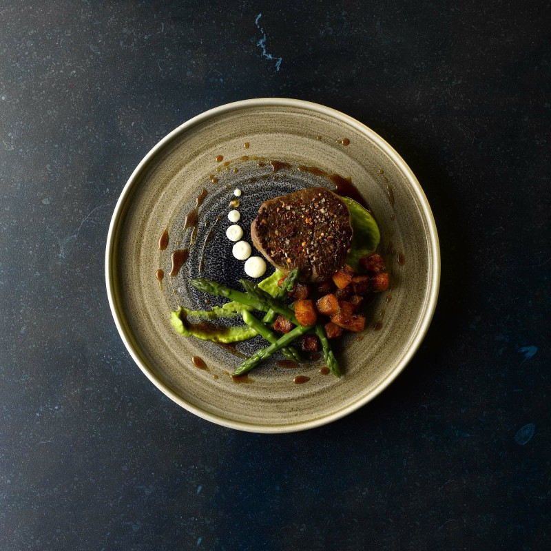 Assiette Plate Evolve Aqueous Bayou Stonecast 10,25" / 260 mm - Finedine