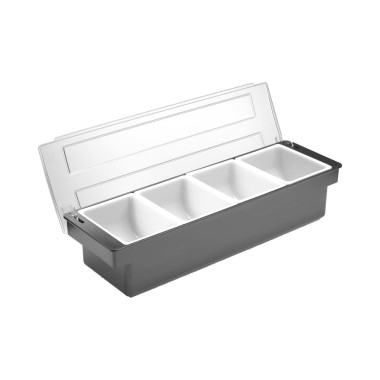 Boîte à ingrédients – 4 conteneurs, Bar up, 480x150x(H)100mm - Finedine