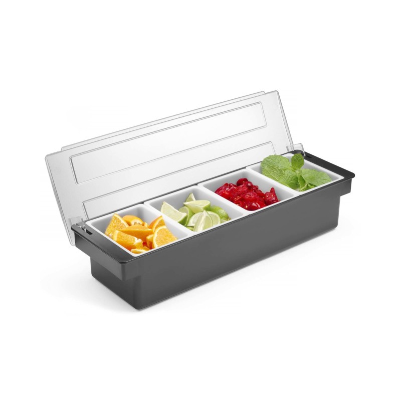 Boîte à ingrédients – 4 conteneurs, Bar up, 480x150x(H)100mm - Finedine