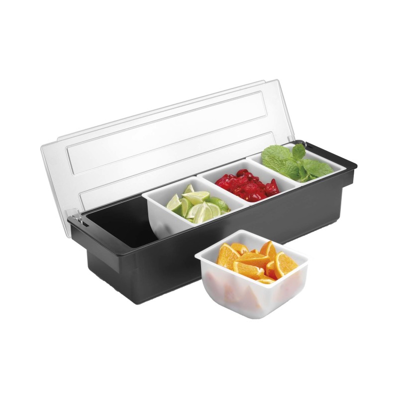 Boîte à ingrédients – 4 conteneurs, Bar up, 480x150x(H)100mm - Finedine