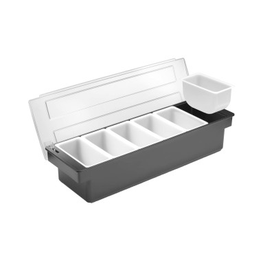 Boîte à ingrédients – 6 récipients, Bar up, 480x150x(H)100mm - Finedine
