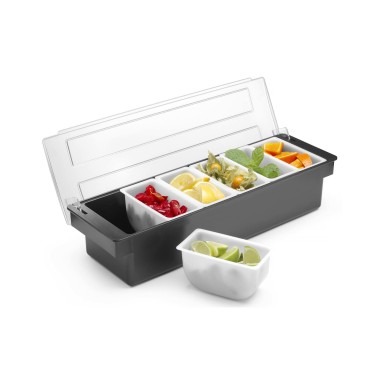 Boîte à ingrédients – 6 récipients, Bar up, 480x150x(H)100mm - Finedine