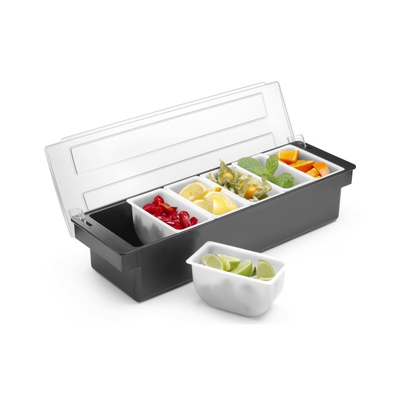 Boîte à ingrédients – 6 récipients, Bar up, 480x150x(H)100mm - Finedine