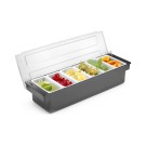 Boîte à ingrédients – 6 récipients, Bar up, 480x150x(H)100mm - Finedine