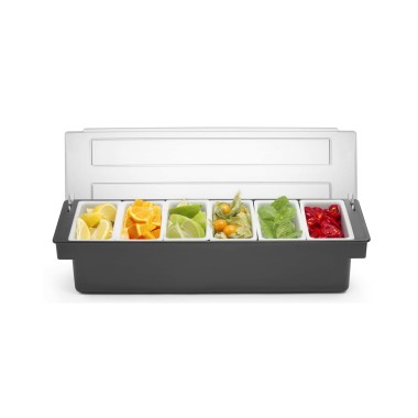 Boîte à ingrédients – 6 récipients, Bar up, 480x150x(H)100mm - Finedine