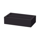 Boîte à couverts noire Madeira à deux sections 275x165x60 mm - Finedine