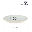 Bol rond en porcelaine Stonecast couleur œuf de cane, 253 mm - Finedine