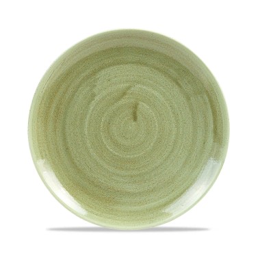 Assiette Plate Evolve Vert Patiné Fini Pierre 8.67" / 217 mm - Finedine