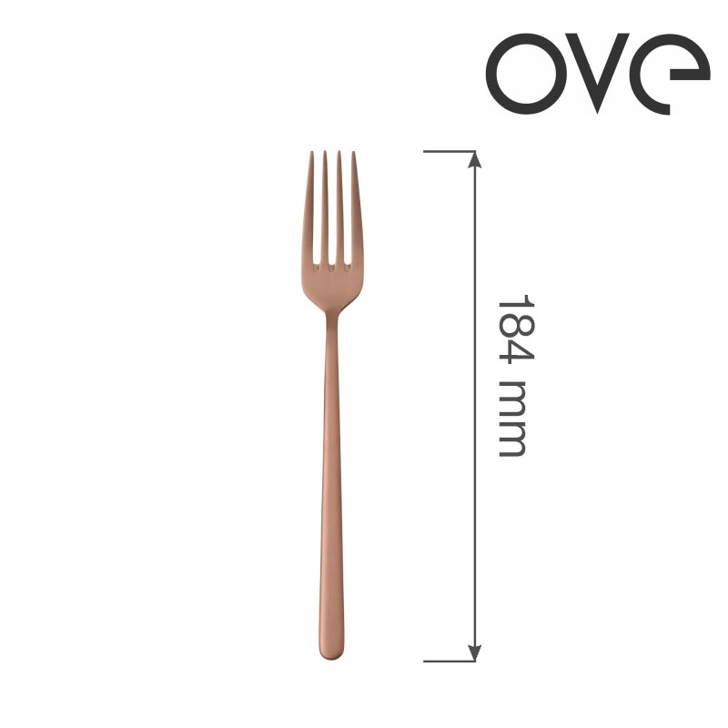 Fourchette à dessert Amarone Bronze, OVE, 184 mm, Lot de 12 - Finedine