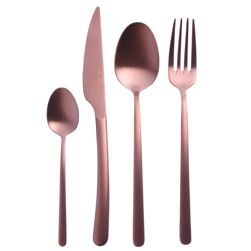 Fourchette de table Amarone Bronze, OVE, 213 mm, Lot de 12 - Finedine