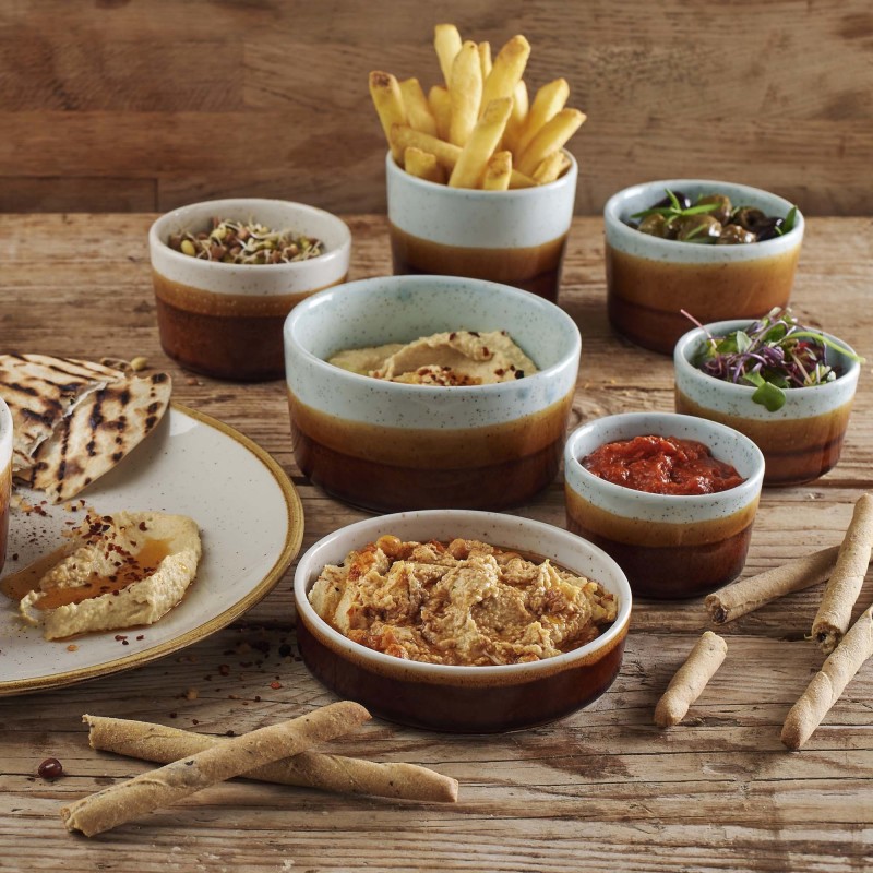 Pot à dip Nourish Siena en œuf de canard, 75 mm, Lot de 12 - Finedine