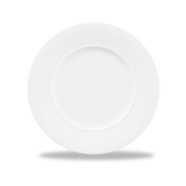 Assiette standard à bord droit Alc Ambiance blanche 317 mm - Finedine