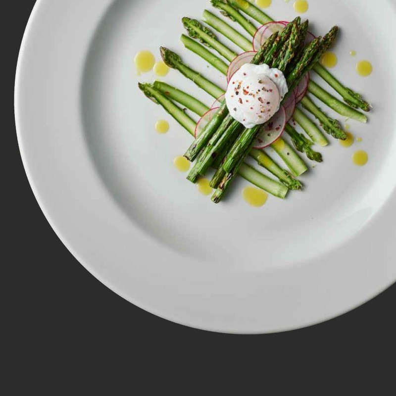 Assiette standard à bord droit Alc Ambiance blanche 317 mm - Finedine
