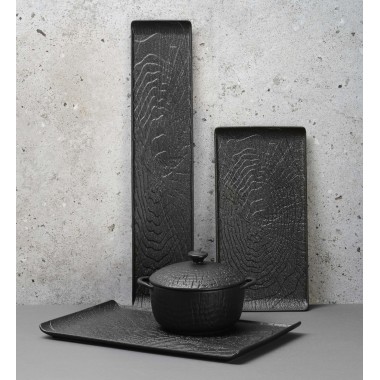 Assiette de service à croûte avec poignée, 300x220x(h)30mm - Finedine