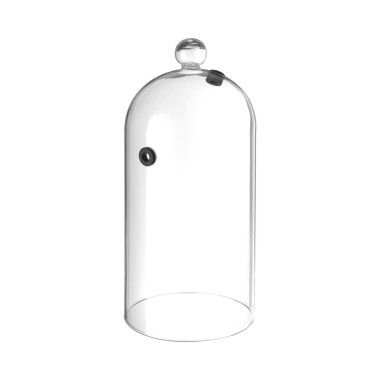 Cloche en verre avec ouverture de ventilation, 30x(H)282mm - Finedine
