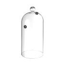 Cloche en verre avec ouverture de ventilation, 30x(H)282mm - Finedine