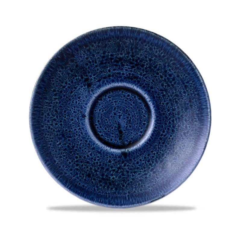 Sous-tasse cappuccino Ultramarine Plume Stonecast, 15,6 mm - Finedine