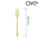 Fourchette à dessert Amarone Gold, OVE, 184 mm, Lot de 12 - Finedine
