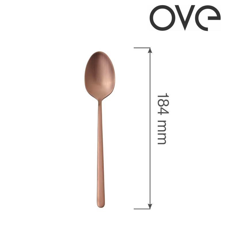 Cuillère à dessert Amarone Bronze, OVE, 184 mm, Lot de 12 - Finedine