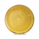 Assiette Evolve Stonecast Moutarde Coupe 12 3/4" / 324 ml - Finedine