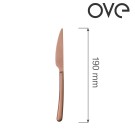Couteau à dessert Amarone Bronze, OVE, 190 mm, Lot de 12 - Finedine