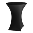 Housse de table basique, noire, Ø 800-850x(H)1050-1150mm - Finedine