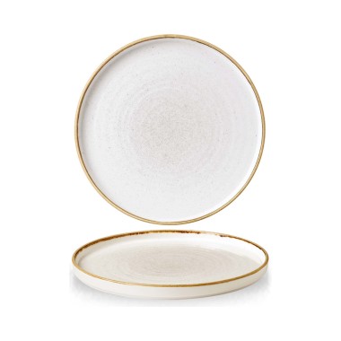 Assiette à parois blanches Stonecast Barley, 260x(h)20mm - Finedine