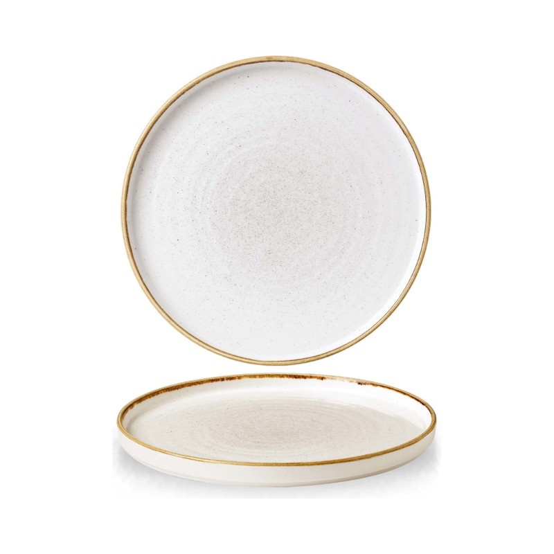 Assiette à parois blanches Stonecast Barley, 260x(h)20mm - Finedine