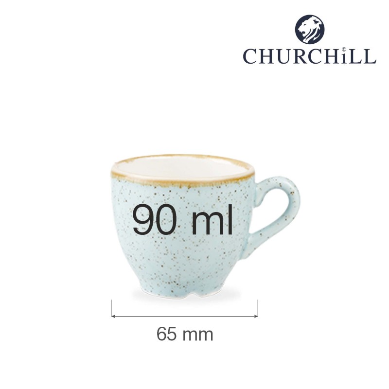 Tasse à espresso en Stonecast couleur œuf de cane, 90 ml - Finedine