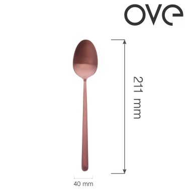 Cuillère à soupe Amarone Bronze, OVE, 211 mm, Lot de 12 - Finedine