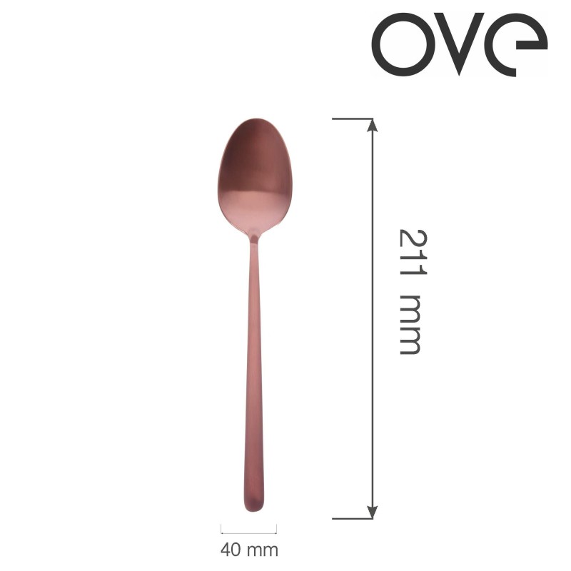 Cuillère à soupe Amarone Bronze, OVE, 211 mm, Lot de 12 - Finedine