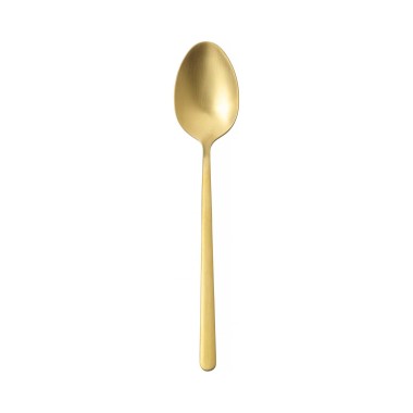 Cuillère à dessert Amarone Gold, OVE, 184 mm, Lot de 12 - Finedine
