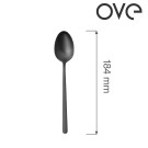 Cuillère à dessert Amarone Noir, OVE, 184 mm, Lot de 12 - Finedine