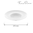 Assiette profonde à large bord Bianco, 270 mm, Lot de 6 - Finedine