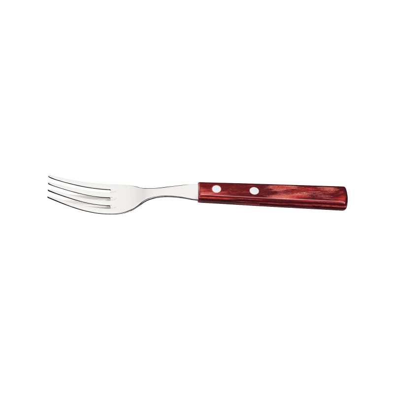 Ensemble de fourchettes à steak/pizza, 6 pièces - rouge - Finedine