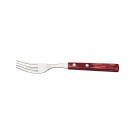 Ensemble de fourchettes à steak/pizza, 6 pièces - rouge - Finedine