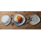 Assiette triangulaire Stonecast Accents myrtille, 229mm - Finedine