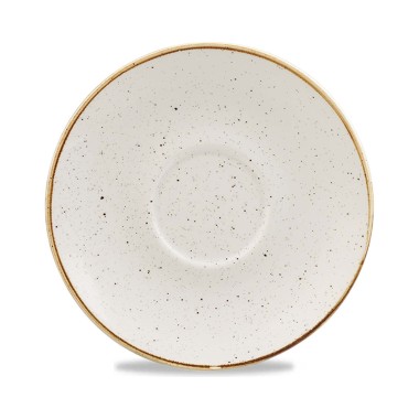 Soucoupe à cappuccino en Barley White Stonecast, 156 mm - Finedine