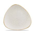 Assiette triangulaire Barley White en Stonecast, 265 mm - Finedine