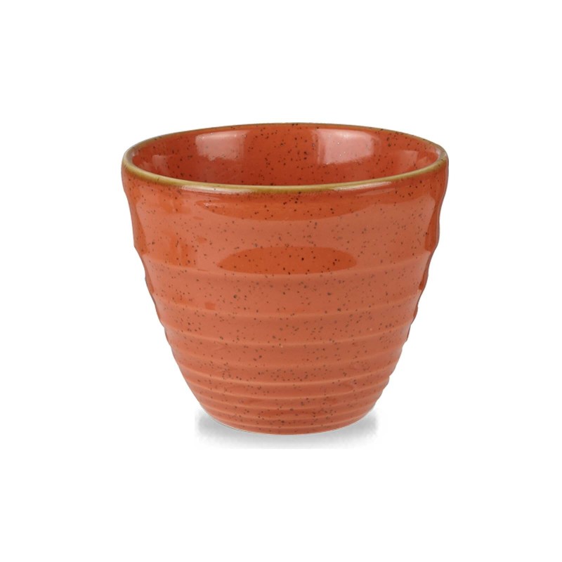 Tasse à Chips Stonecast Orange Épicé Rayé 10Oz / 280 ml - Finedine