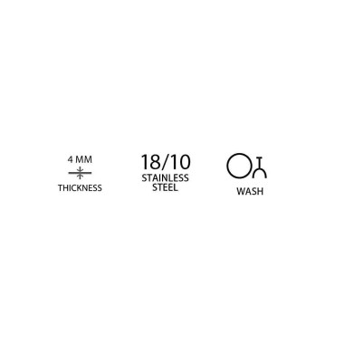 Couteau de table Amarone Black, OVE, 237 mm, Lot de 12 - Finedine