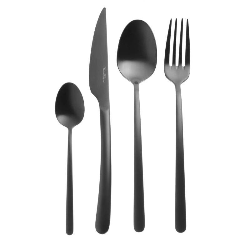 Cuillère à soupe Amarone Black, OVE, 211 mm, Lot de 12 - Finedine