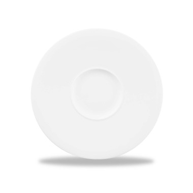 Assiette large rimée blanche Alc Ambience 11" / 280 mm - Finedine