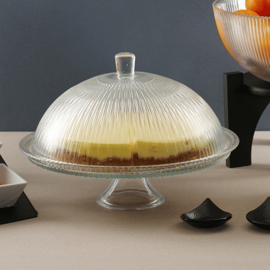 Support à gâteaux Aura avec couvercle, 320 x (H)230 mm - Finedine