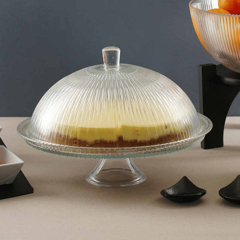 Support à gâteaux Aura avec couvercle, 320 x (H)230 mm - Finedine